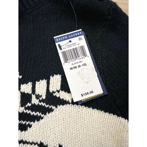 Polo Ralph Lauren ~ Girls' Snowflake Turtleneck Sweater - Big Kid - Picture 4 of 6